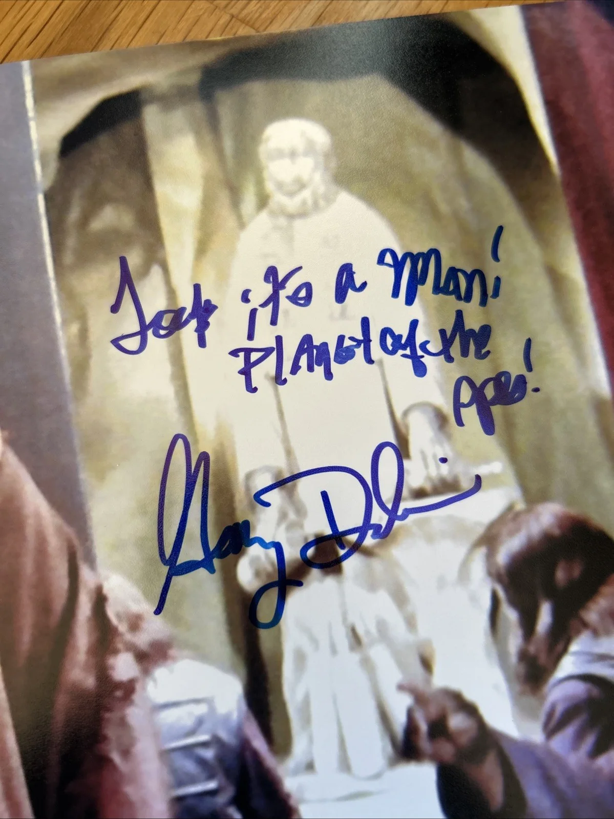 Buddy Douglas — BUDDY DOUGLAS SIGNED 8 X 10 PLANET OF THE APES CHILD APE RARE INSCRIPTION POTA, изображение 2