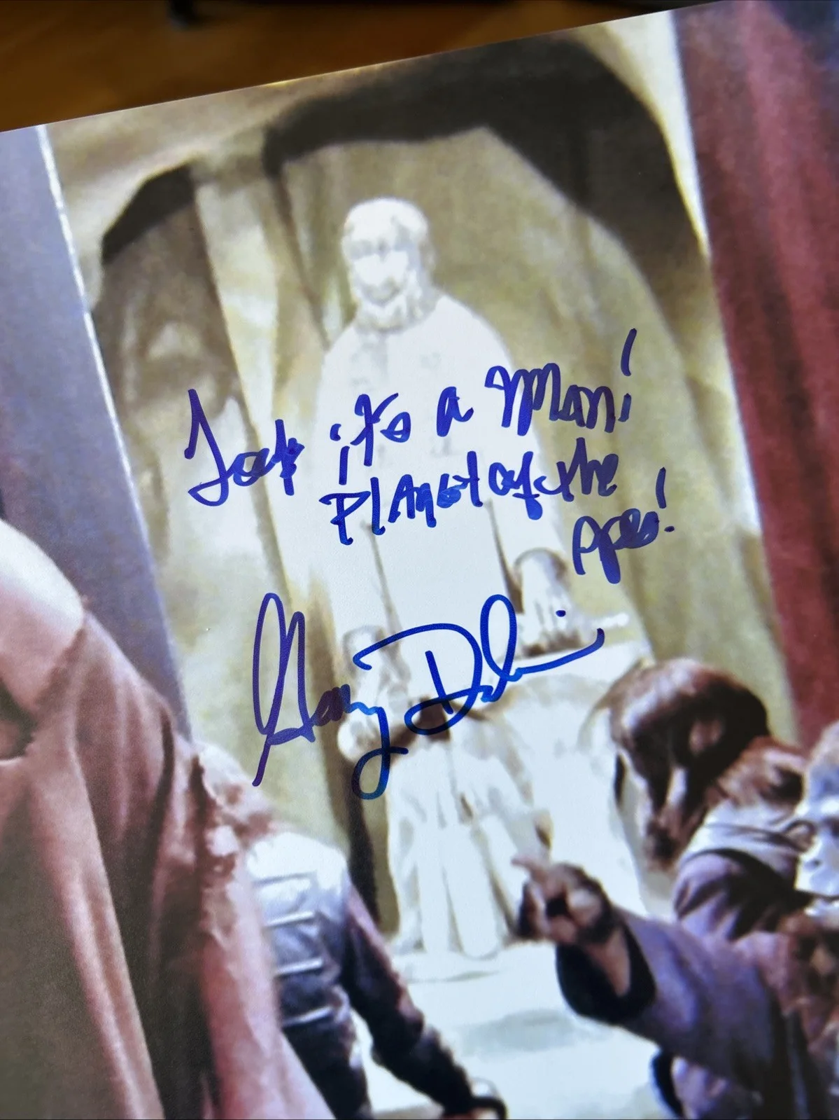 Buddy Douglas — BUDDY DOUGLAS SIGNED 8 X 10 PLANET OF THE APES CHILD APE RARE INSCRIPTION POTA, изображение 3