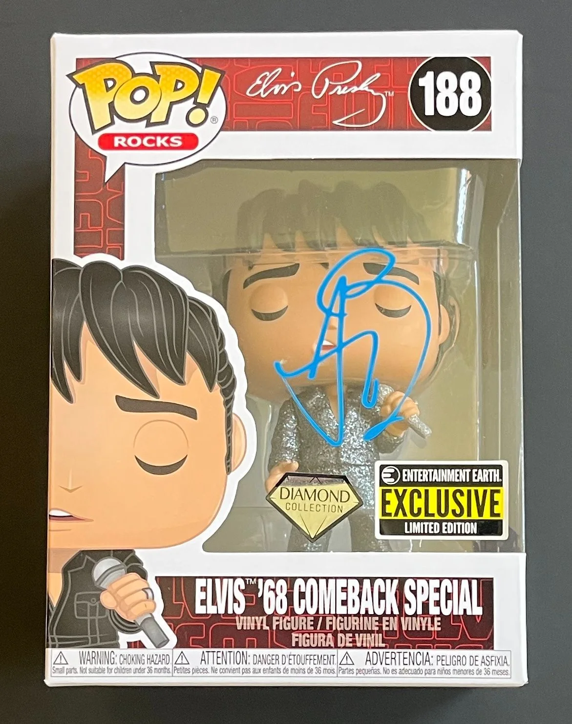 AUSTIN BUTLER SIGNED ELVIS POP FUNKO 188 w/EXACT VIDEO PROOF & BECKETT BAS COA, image 3
