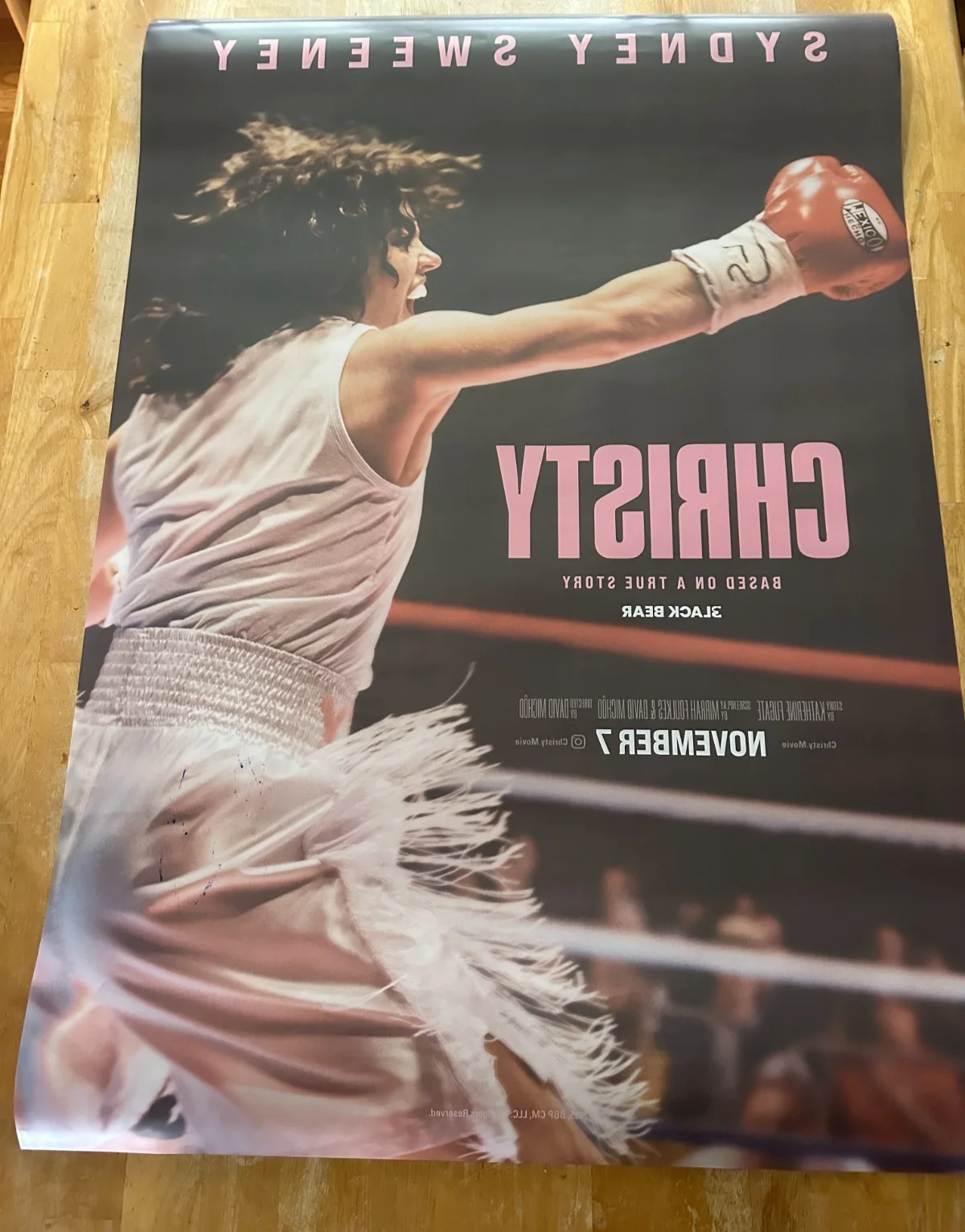 Christy Martin — Christy Martin Autographed Movie Poster 27x41 Original Sydney Sweeney, изображение 4