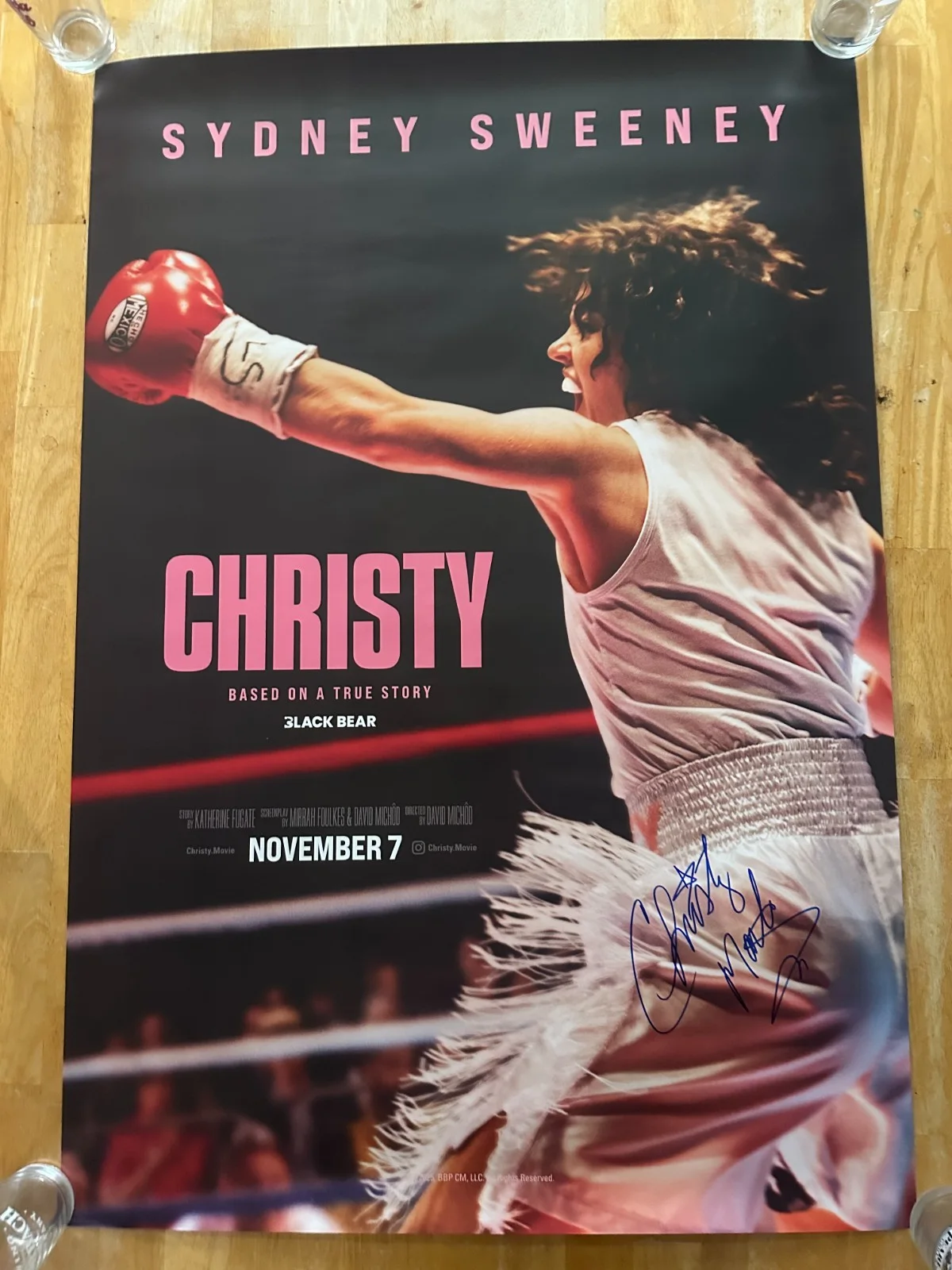 Christy Martin — Christy Martin Autographed Movie Poster 27x41 Original Sydney Sweeney, изображение 5