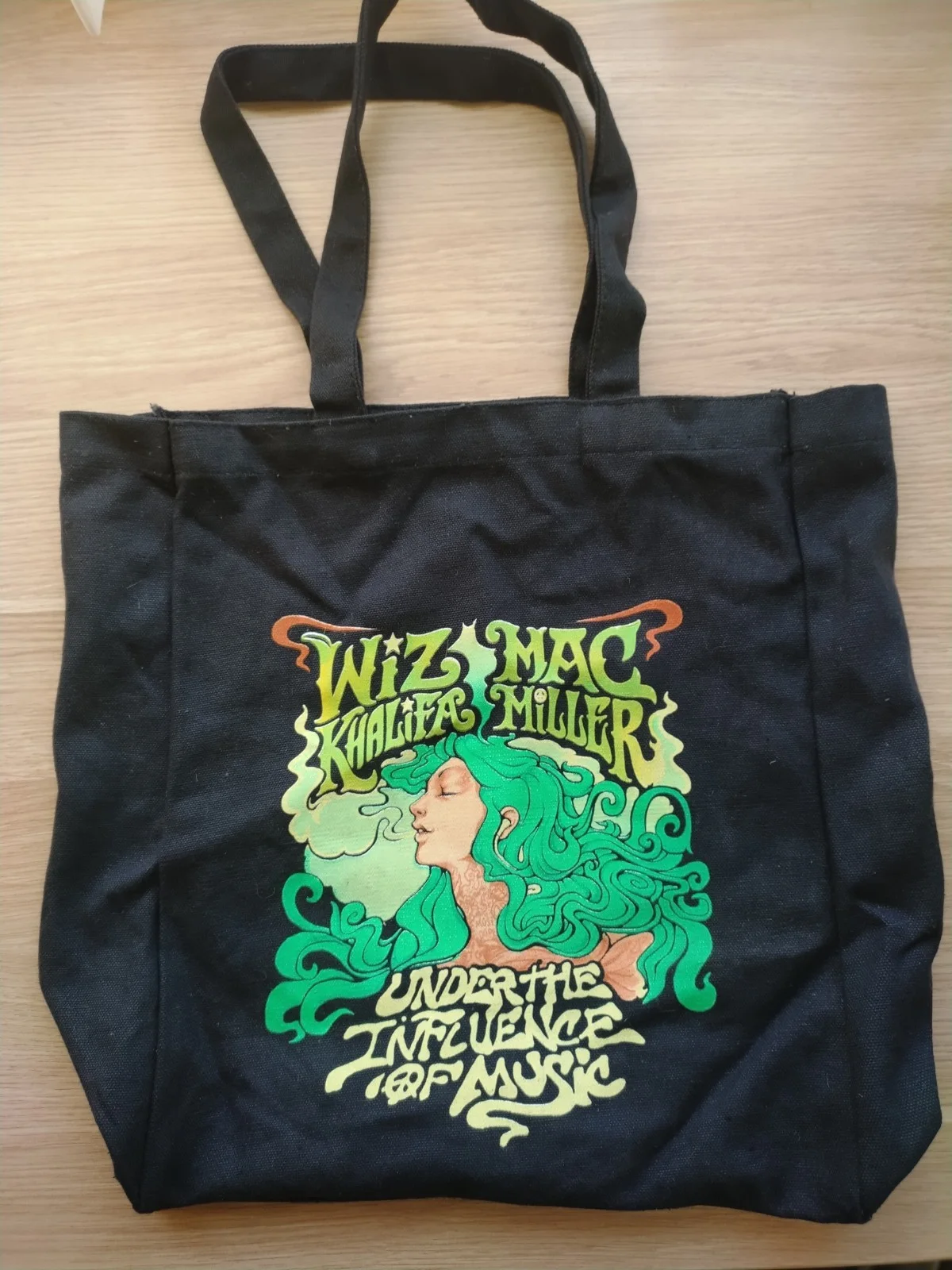 Mac Miller 2014 Under The Influence of Music Tour Tote Bag, Wiz Khalifa RARE!!!, изображение 2