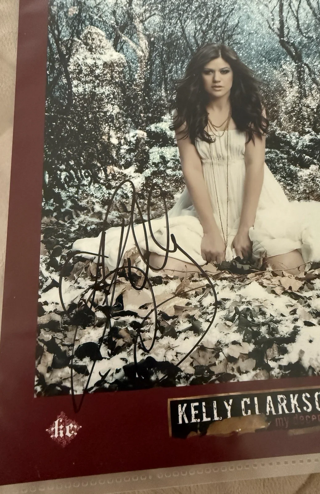 KELLY CLARKSON GENUINE SIGNED 8x10 AUTOGRAPHED PHOTO My December Sober RARE, изображение 2