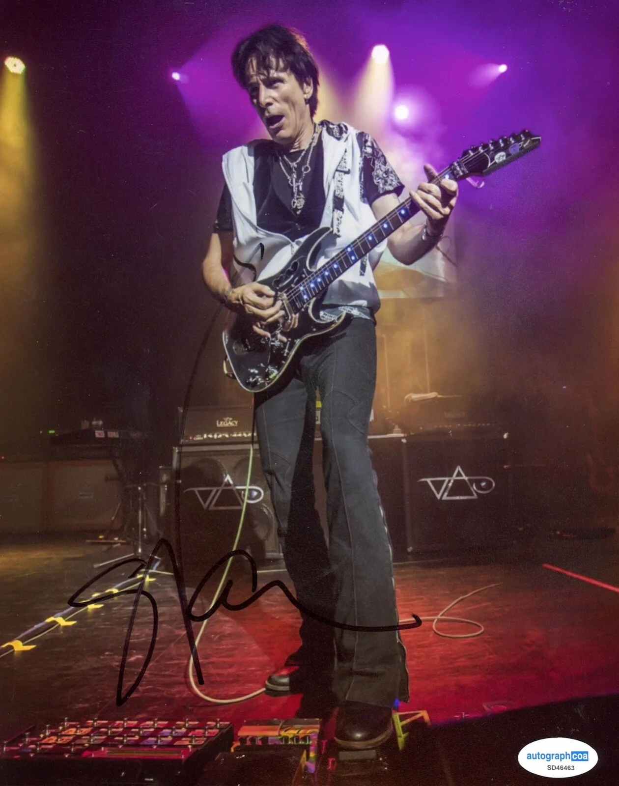 Steve Vai — Steve Vai signed Autographed 8x10 Photo EXACT PROOF b GUITARIST Legend ACOA COA, image 5