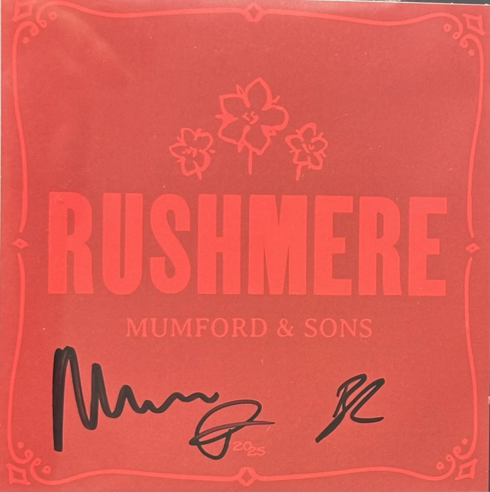 MUMFORD & SONS signed autographed RUSHMERE CD INSERT BECKETT AUTHENTIC BAS, image 2