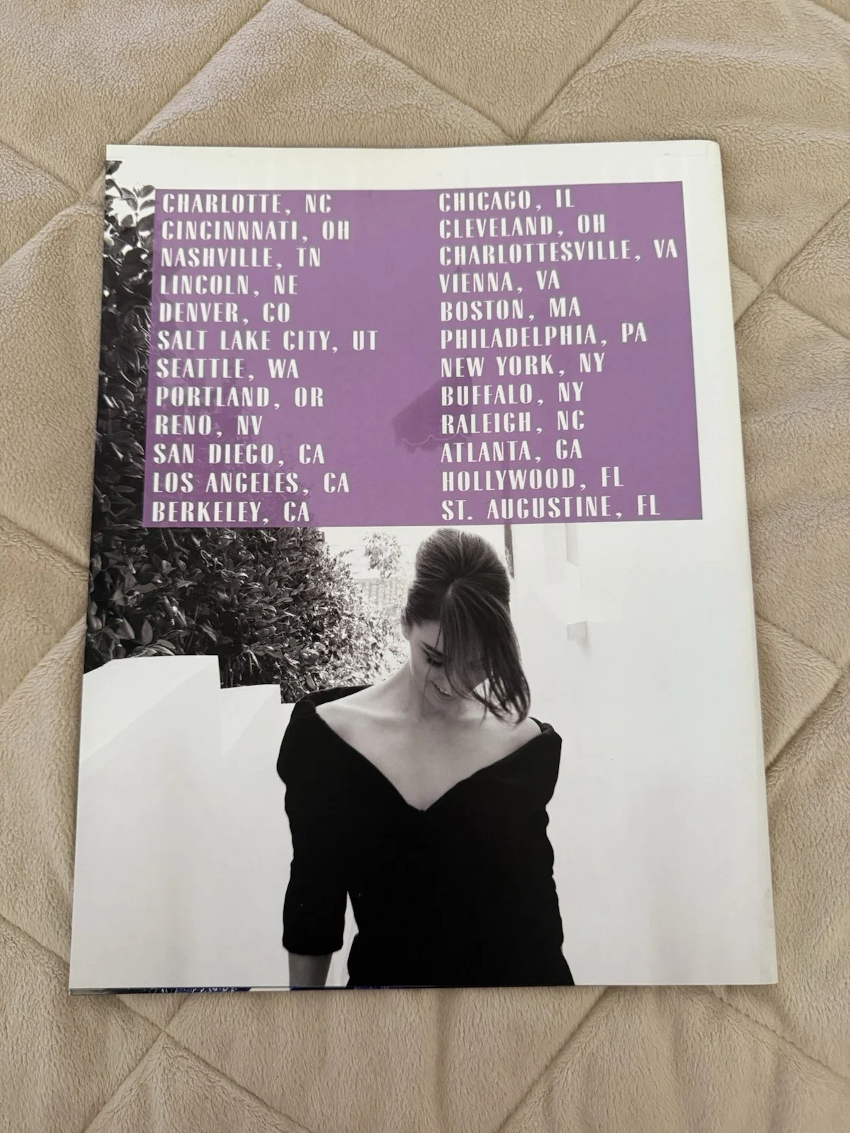 Sara Bareilles Genuine Signed Auto Book Program 2014 Little Black Dress Tour, image 3