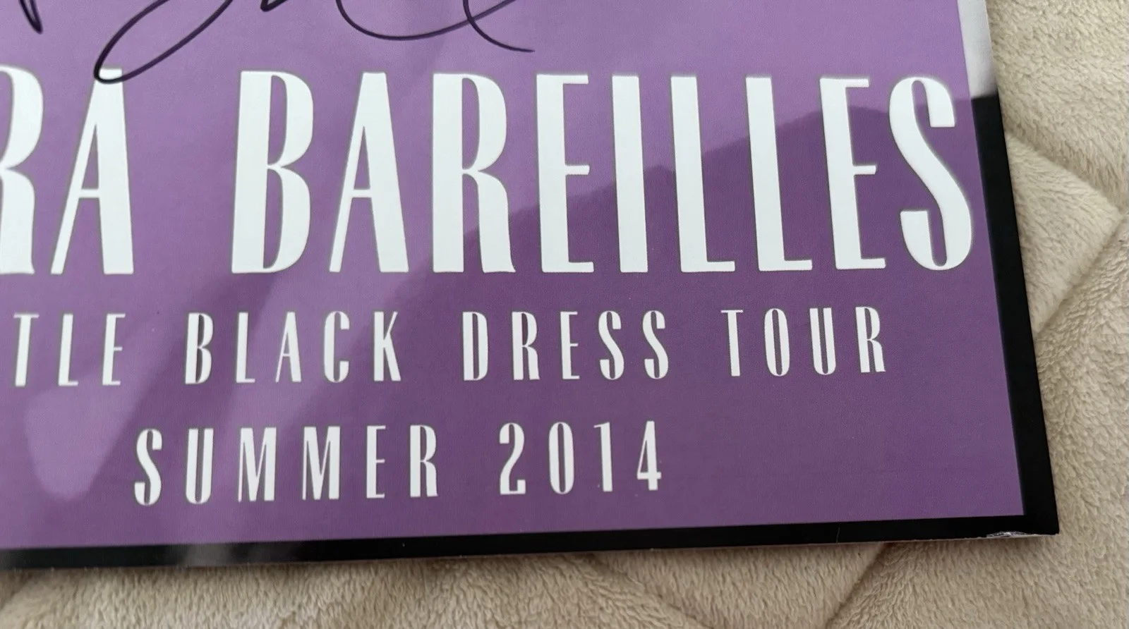 Sara Bareilles Genuine Signed Auto Book Program 2014 Little Black Dress Tour, image 5