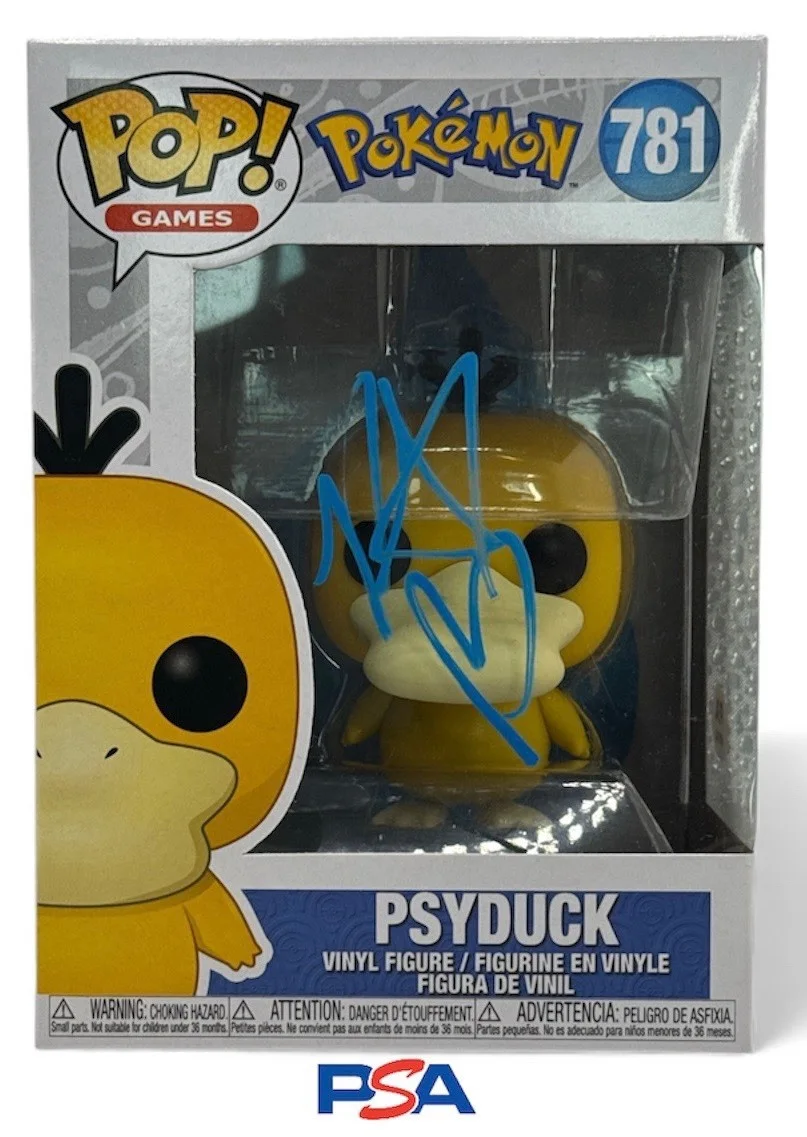 Kathryn Newton — Kathryn Newton Autograph Signed Pokemon Psyduck Funko Pop PSA COA