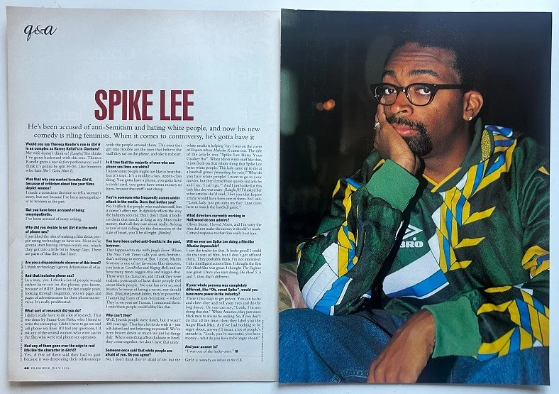 SPIKE LEE - 1996 full page UK magazine poster, image 2