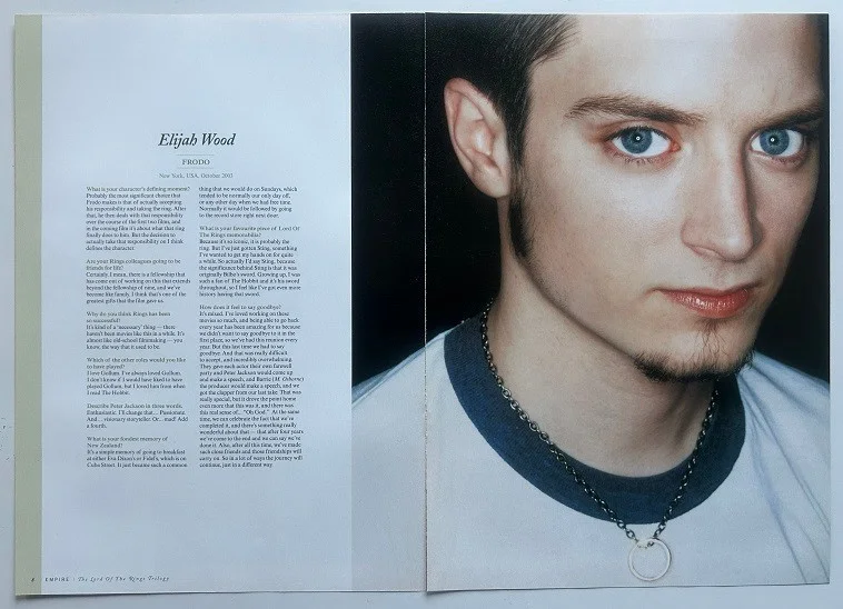 ELIJAH WOOD - 2004 Full page UK magazine poster, изображение 2
