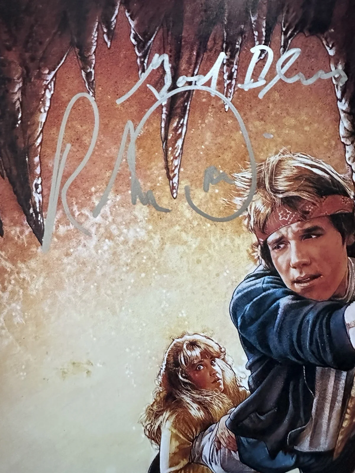 ROBERT DAVI SIGNED THE GOONIES 12X18 POSTER JSA AUTHENTICATED, image 2