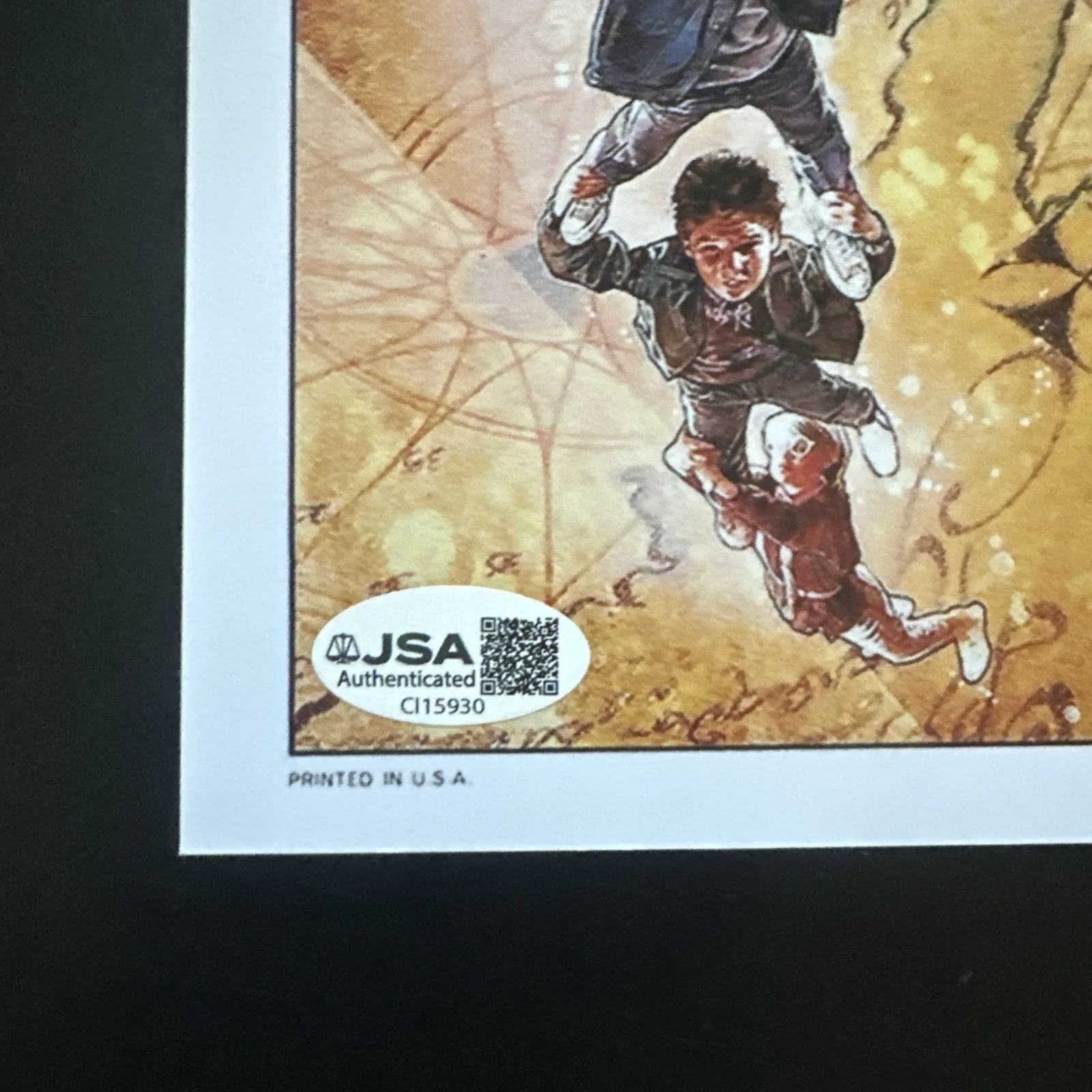 ROBERT DAVI SIGNED THE GOONIES 12X18 POSTER JSA AUTHENTICATED, image 3