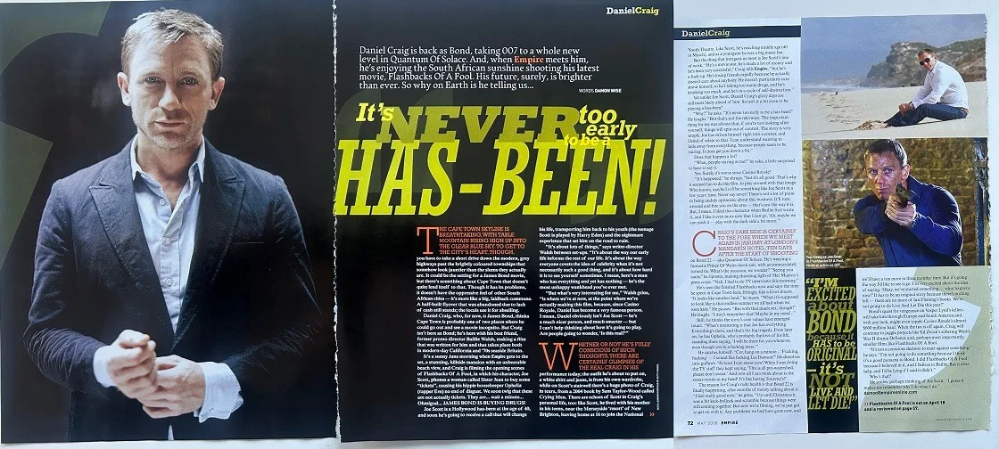 DANIEL CRAIG - 2008 Full page UK magazine poster, image 2