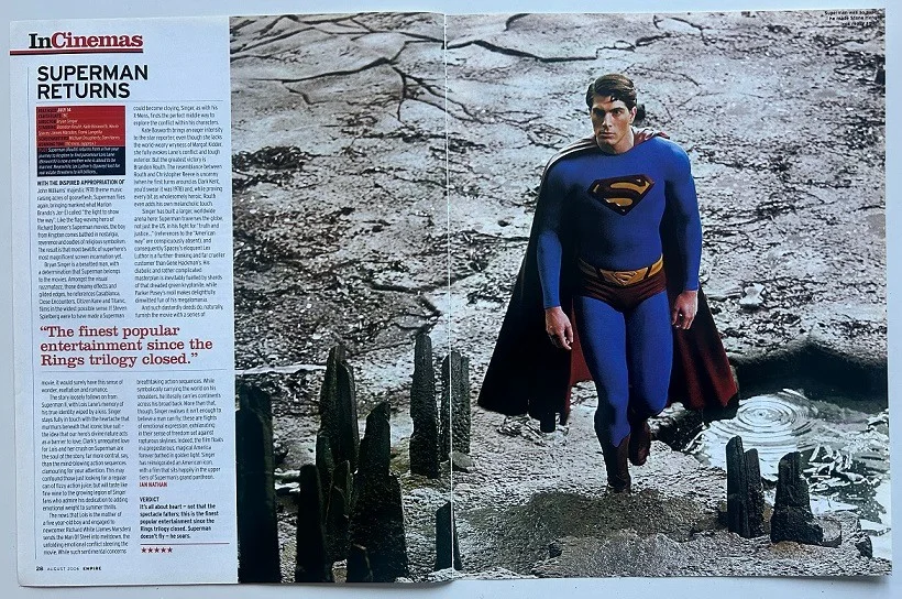 BRANDON ROUTH ~ 2006 Full page UK magazine poster SUPERMAN, изображение 2