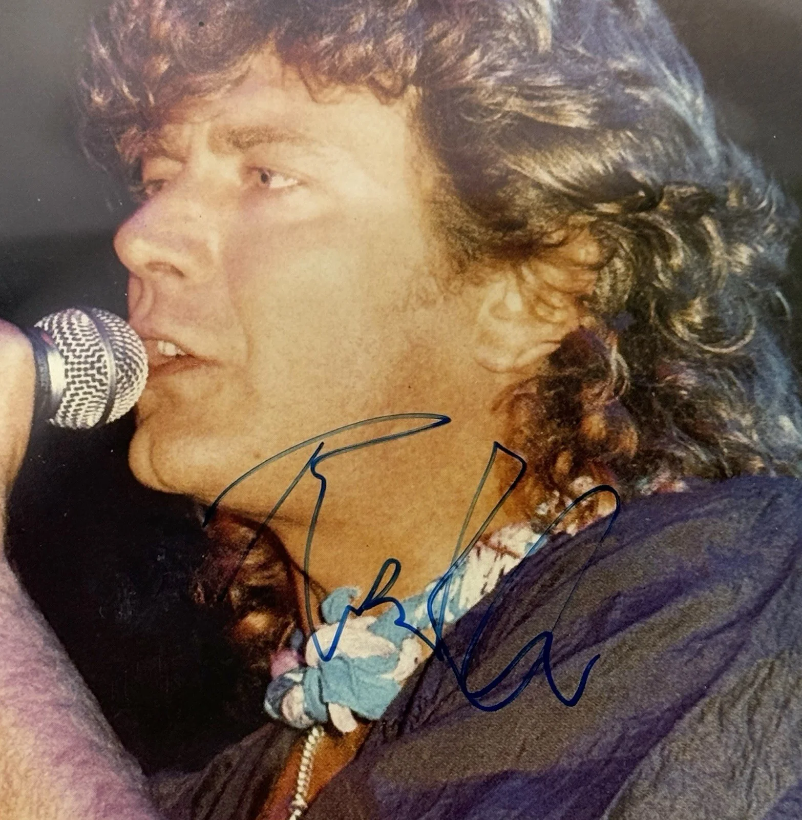 Robert Plant signed Photo Led Zeppelin beckett coa slabbed 8x10, изображение 2