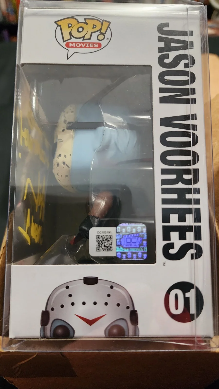 Ari Lehman Autographed & Inscribed Jason Vorhees Funko Pop#1 Friday The 13th COA, изображение 2