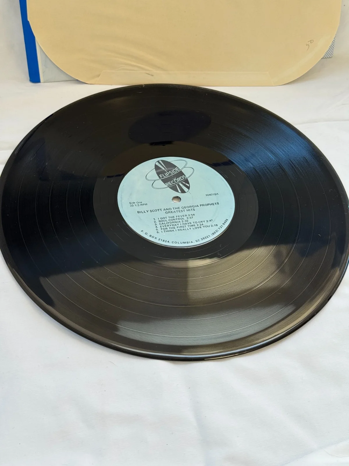 Billy Scott - Twice Signed Greatest Hits Dedicated To You Vinyl Cover w/ Record, изображение 3