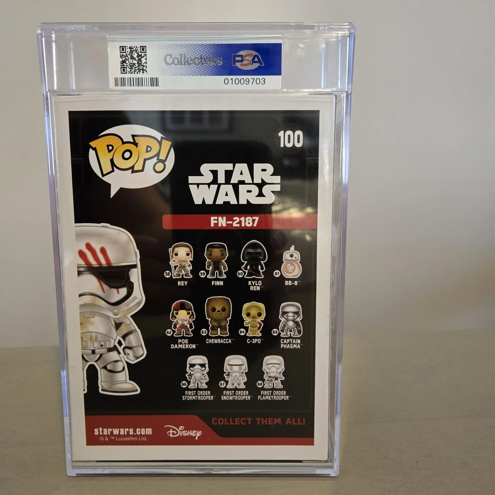 John Boyega — PSA 9 Graded Encapsulated John Boyega Signed Funko Pop 100 Official Pix COA, изображение 4