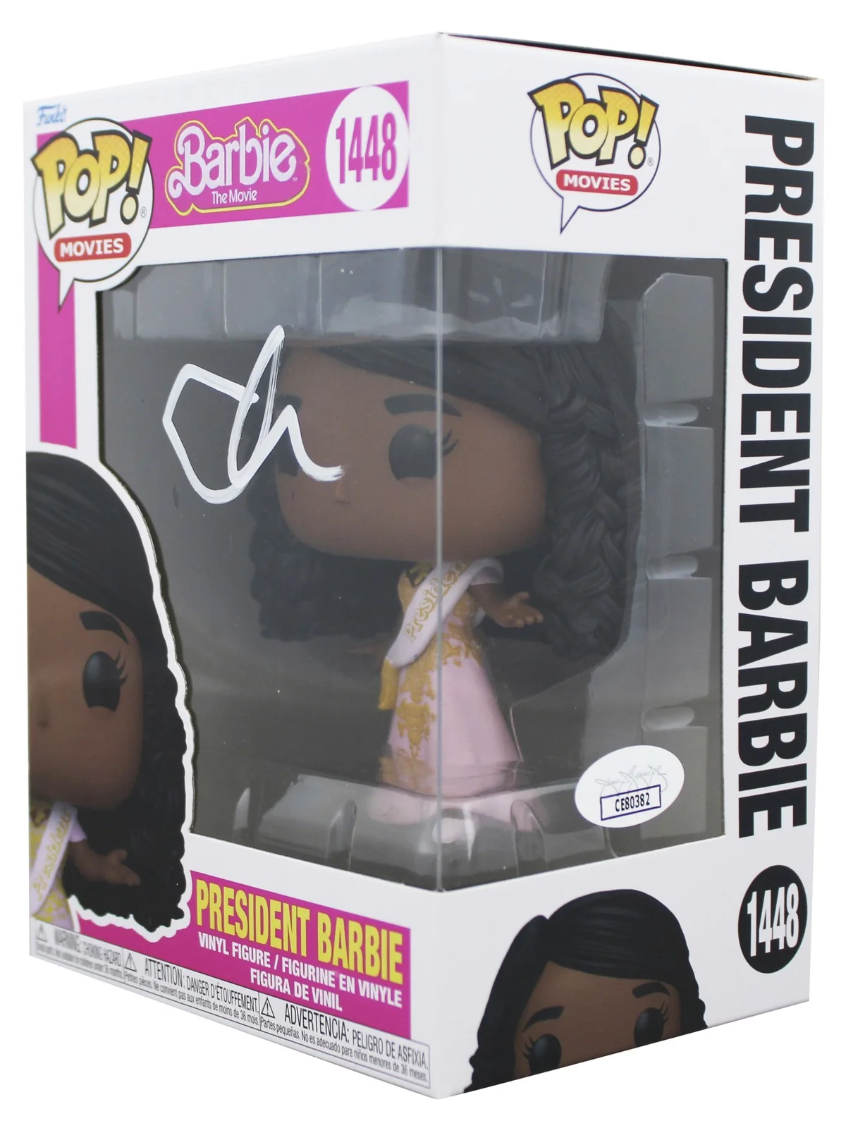 Issa Rae — Issa Rae Signed President Barbie #1448 Funko Pop Vinyl Figure JSA #CE80382, image 2