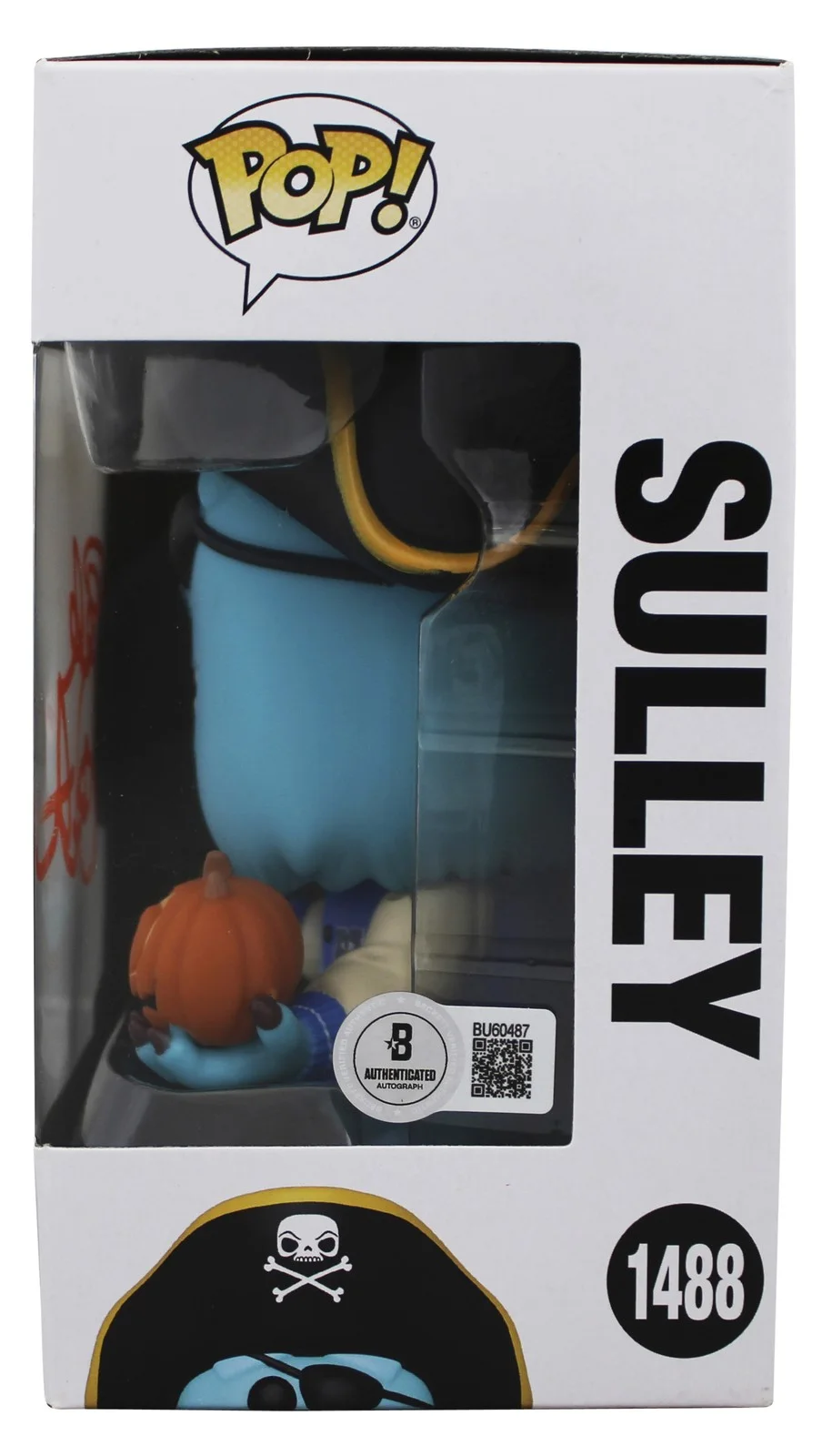 Pete Docter — Pete Docter Monsters Inc Signed Sulley #1488 Funko Pop Vinyl Figure BAS #BU60487, image 3
