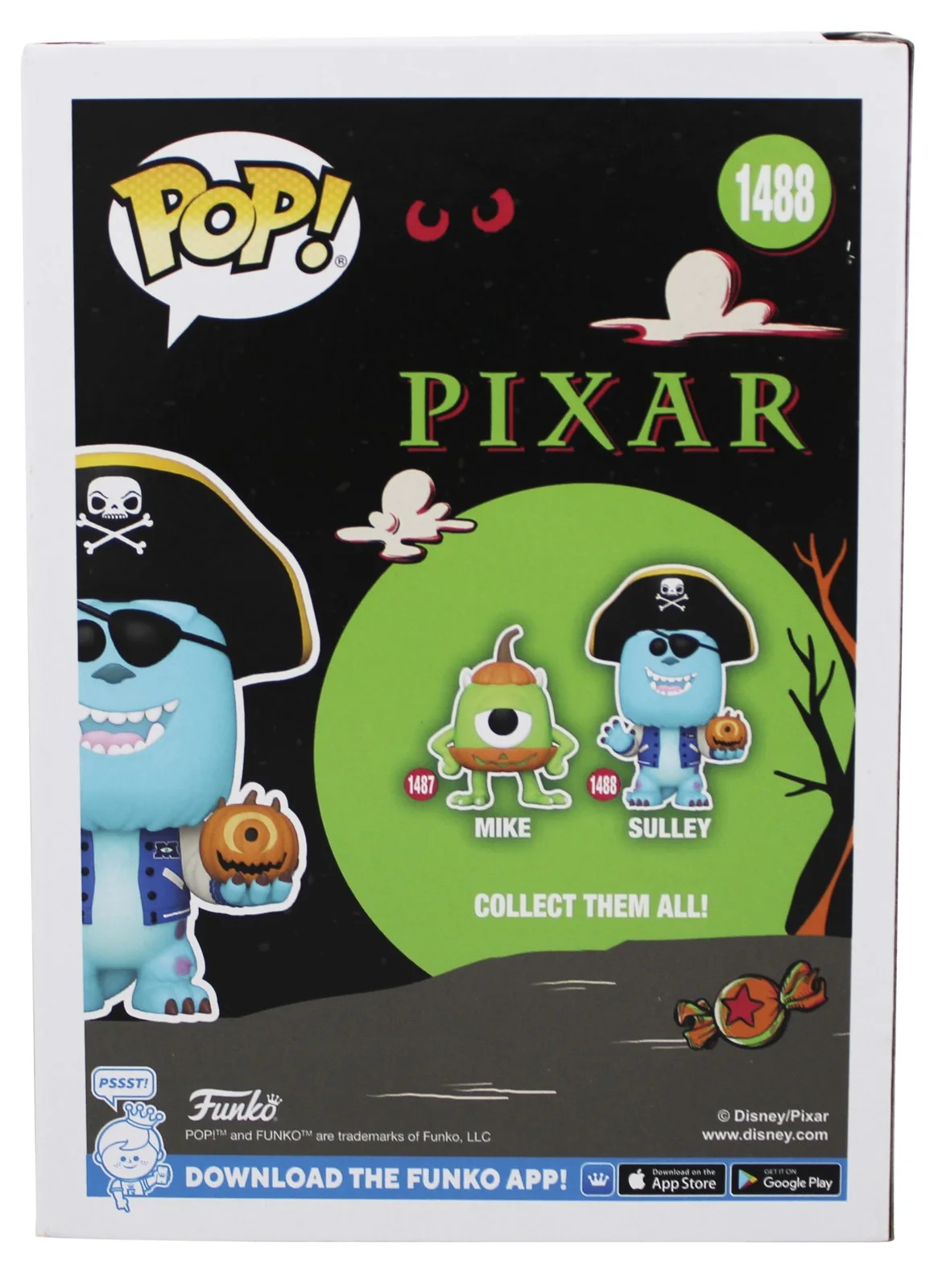 Pete Docter — Pete Docter Monsters Inc Signed Sulley #1488 Funko Pop Vinyl Figure BAS #BU60487, image 4