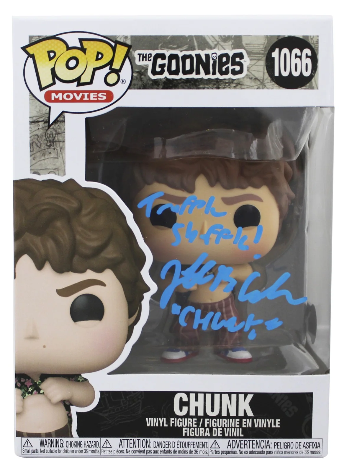 Jeff Cohen — Jeff Cohen The Goonies "2x Insc" Signed #1066 Funko Pop Figure BAS #BU60495