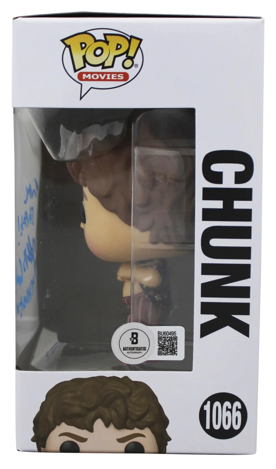 Jeff Cohen — Jeff Cohen The Goonies "2x Insc" Signed #1066 Funko Pop Figure BAS #BU60495, image 3