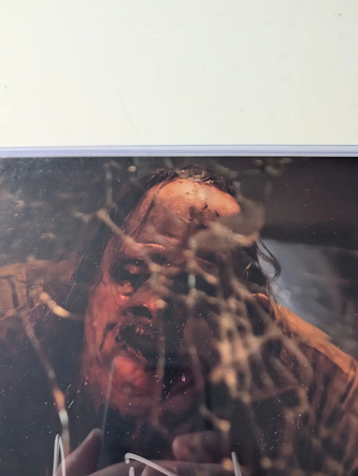 MARK BURNHAM — BAM BOX HORROR MARK BURNHAM LEATHERFACE TCSM HAND SIGNED PHOTO #3 BECKETT 8X10, image 2