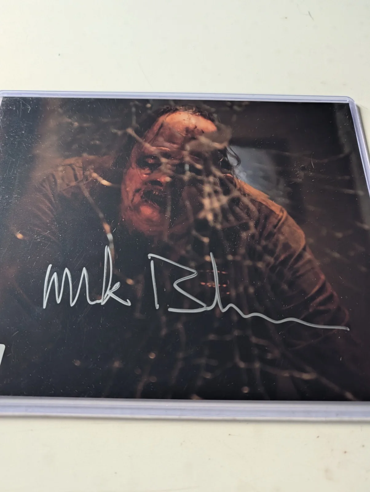 MARK BURNHAM — BAM BOX HORROR MARK BURNHAM LEATHERFACE TCSM HAND SIGNED PHOTO #3 BECKETT 8X10, image 3