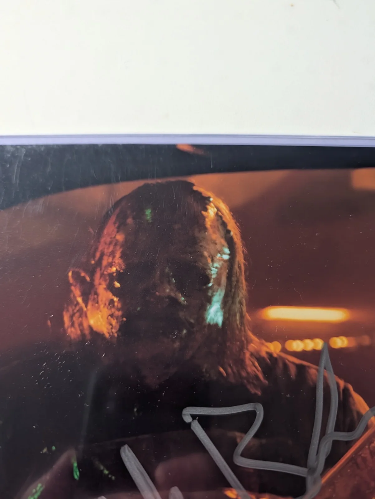 MARK BURNHAM — BAM BOX HORROR MARK BURNHAM LEATHERFACE TCSM HAND SIGNED PHOTO #2 BECKETT 8X10, изображение 2