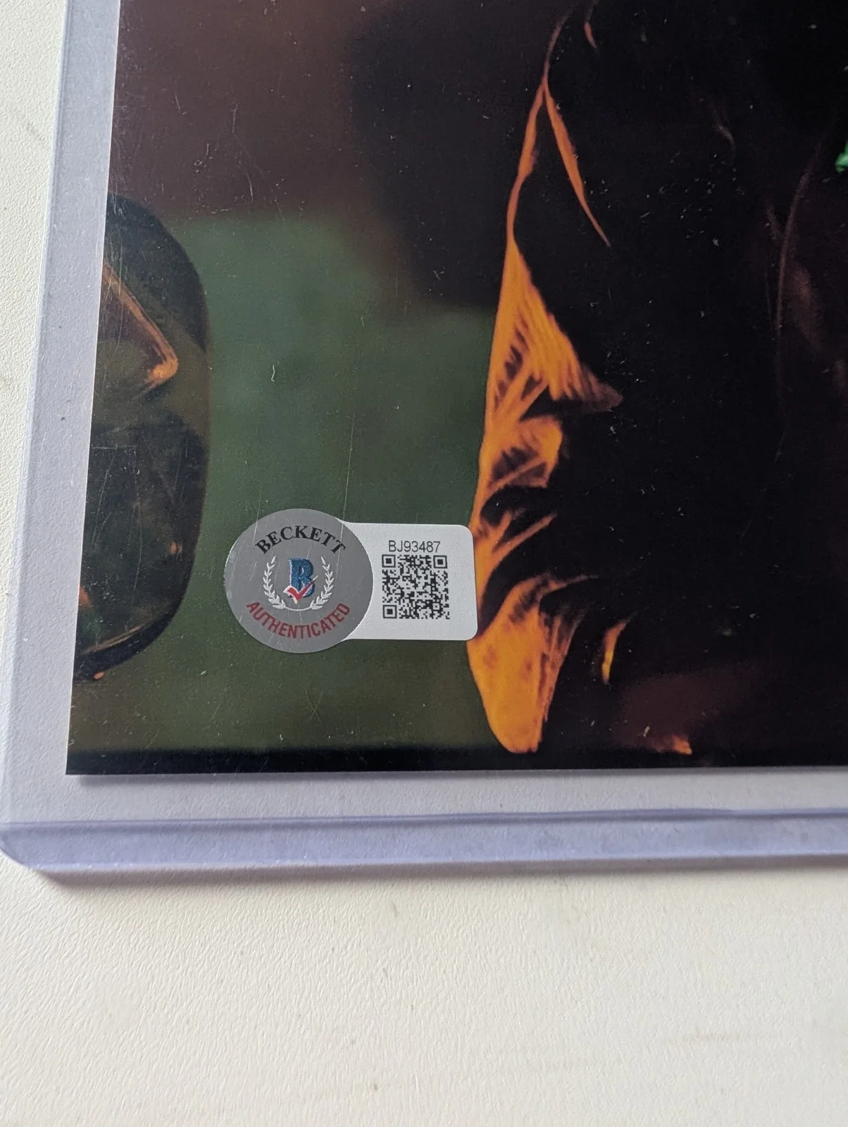 MARK BURNHAM — BAM BOX HORROR MARK BURNHAM LEATHERFACE TCSM HAND SIGNED PHOTO #2 BECKETT 8X10, изображение 4