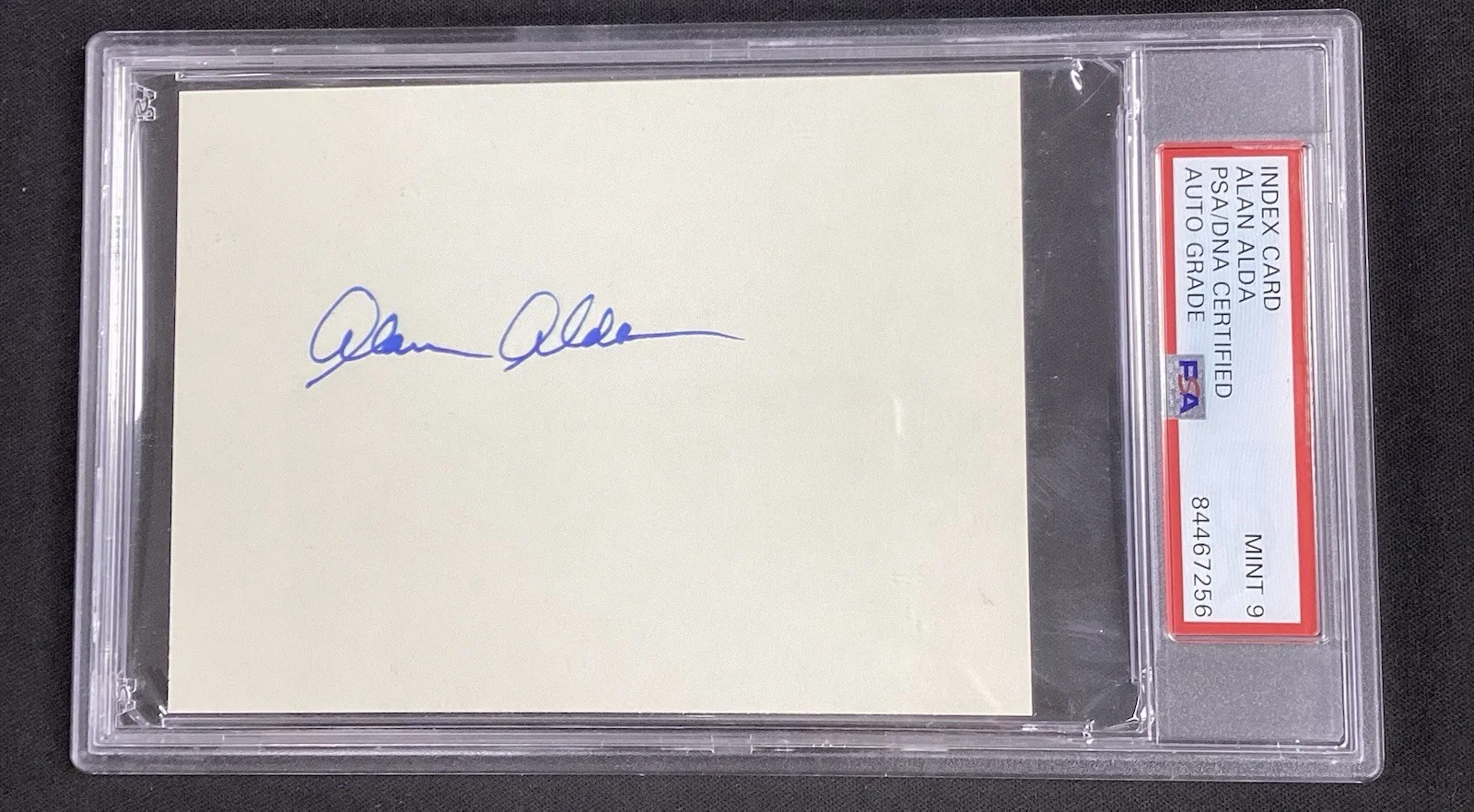 Alan Alda — Alan Alda Signed Cut Mash Actor Hawkeye Tough Sig 30 Rock PSA/DNA Auto Mint 9