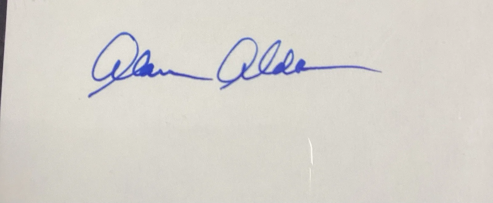 Alan Alda — Alan Alda Signed Cut Mash Actor Hawkeye Tough Sig 30 Rock PSA/DNA Auto Mint 9, изображение 3