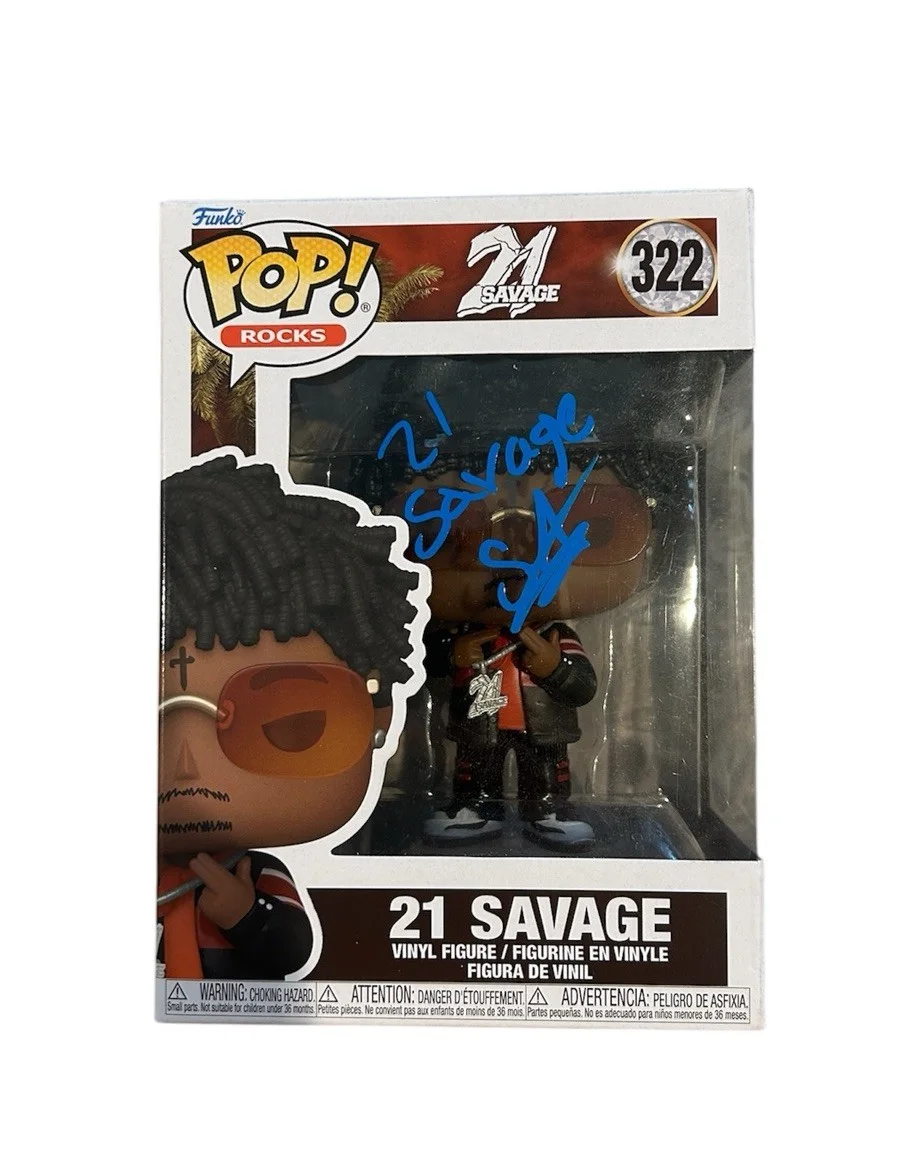 21 Savage Signed Autographed Funko Pop RAP JSA COA RARE H.E.R. LOSS SAVAGE MODE, image 2