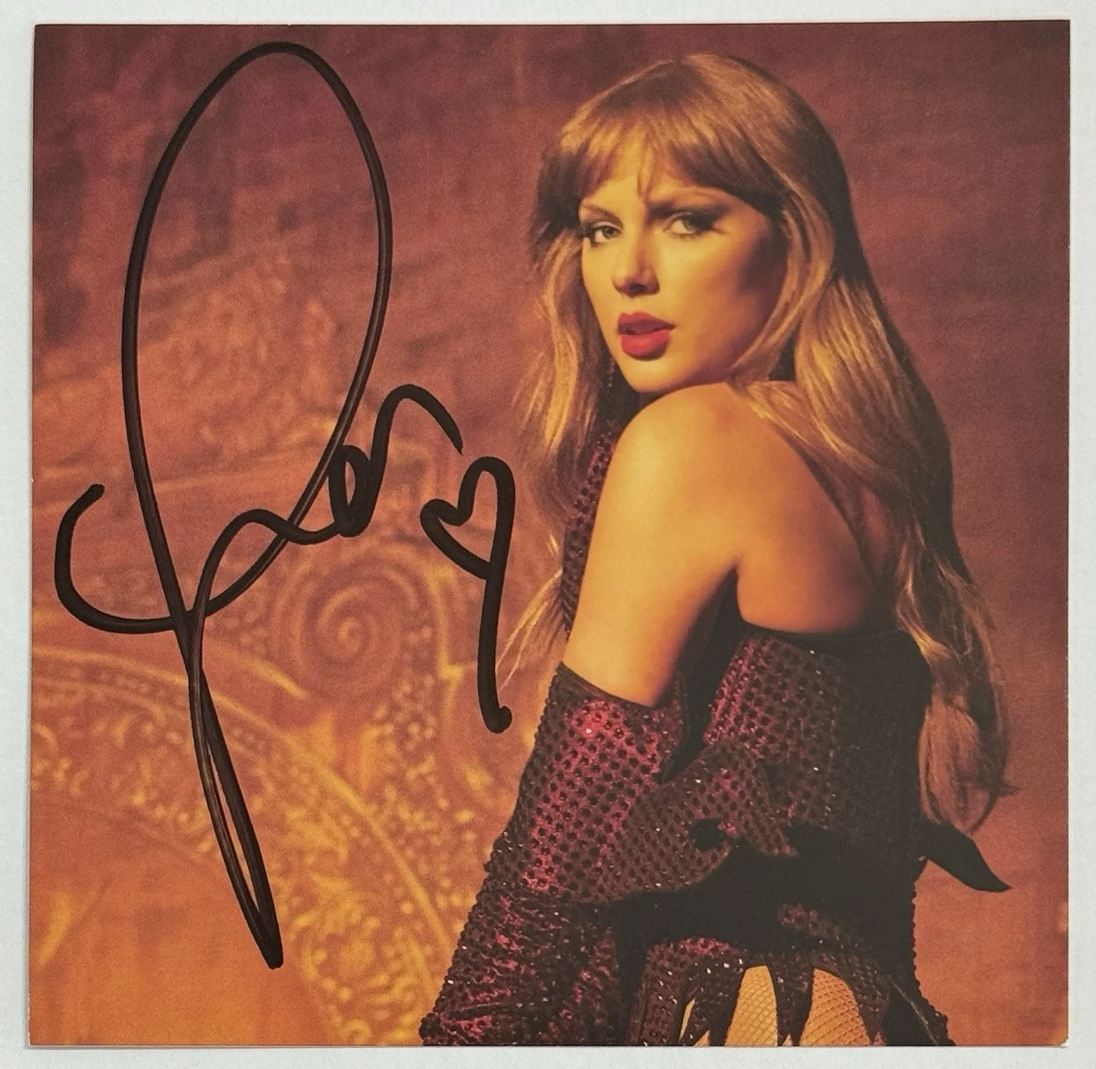 FRAMED SIGNED TAYLOR SWIFT LIFE OF A SHOWGIRL PHOTO 3 & CD PSA DNA COA AUTOGRAPH, изображение 5
