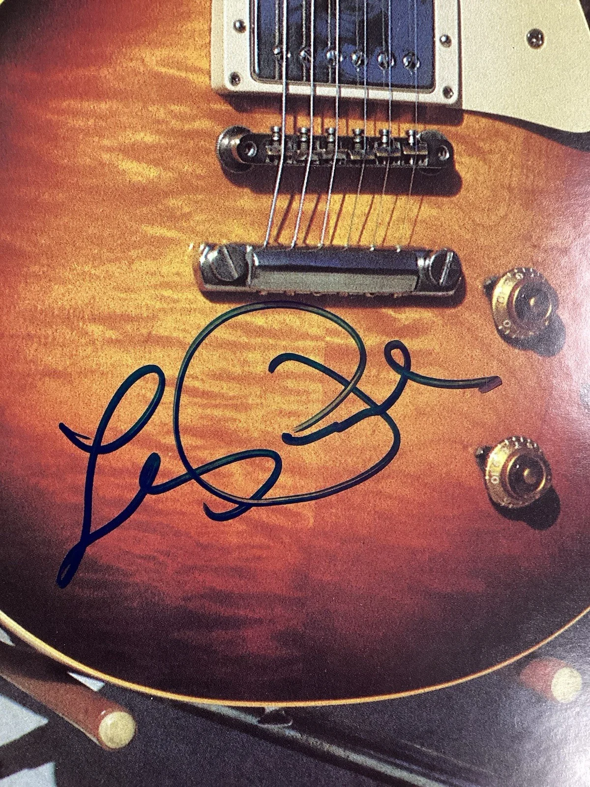 Les Paul Signed Photo 9x12 Rock Guitar Inventor Gibson Log Autograph RRHOF JSA, изображение 2