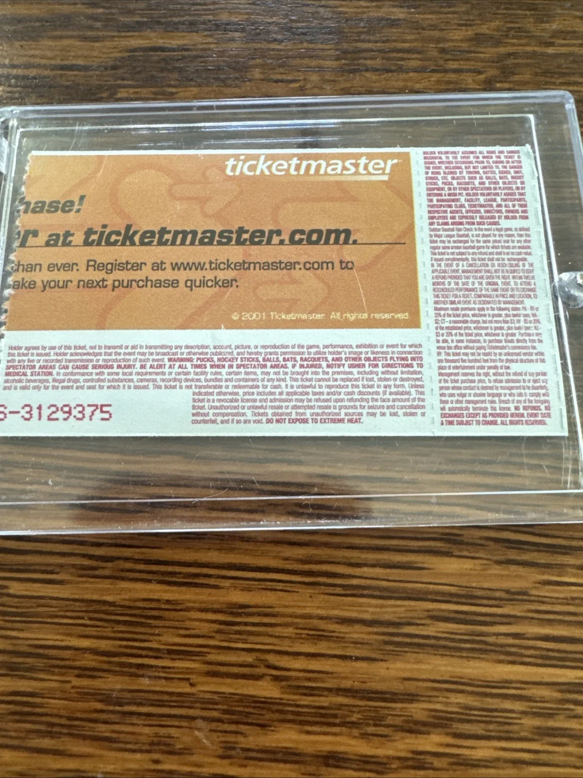Que Locos Concert Autographed Ticket June 2002, image 2