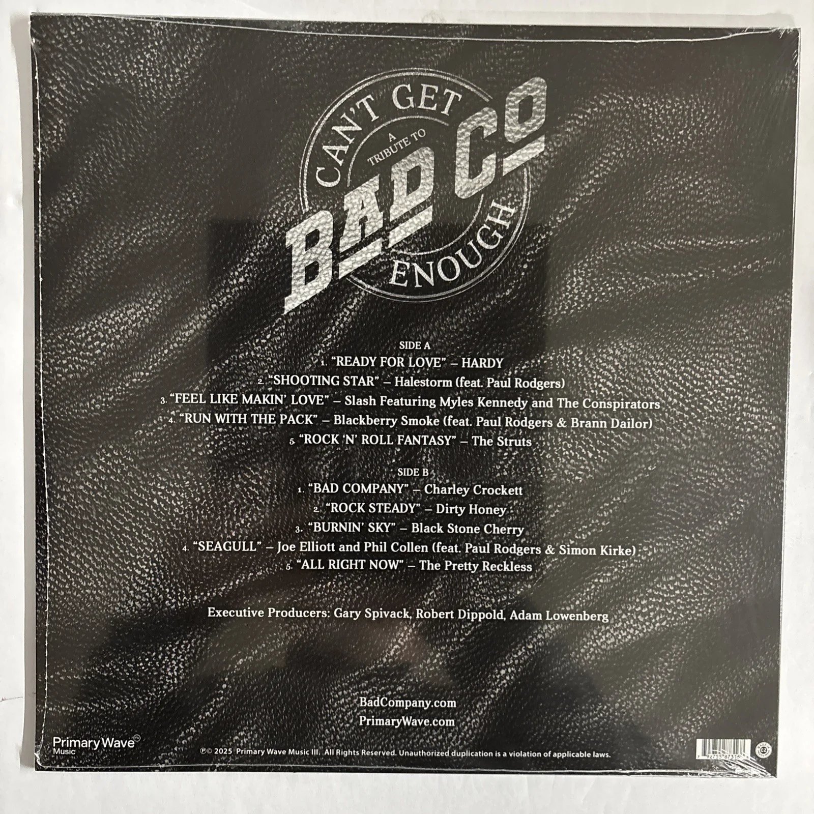 BAD COMPANY Can’t Get Enough Limited Ed. Silver Vinyl W/ Signed Insert In Hand, изображение 2