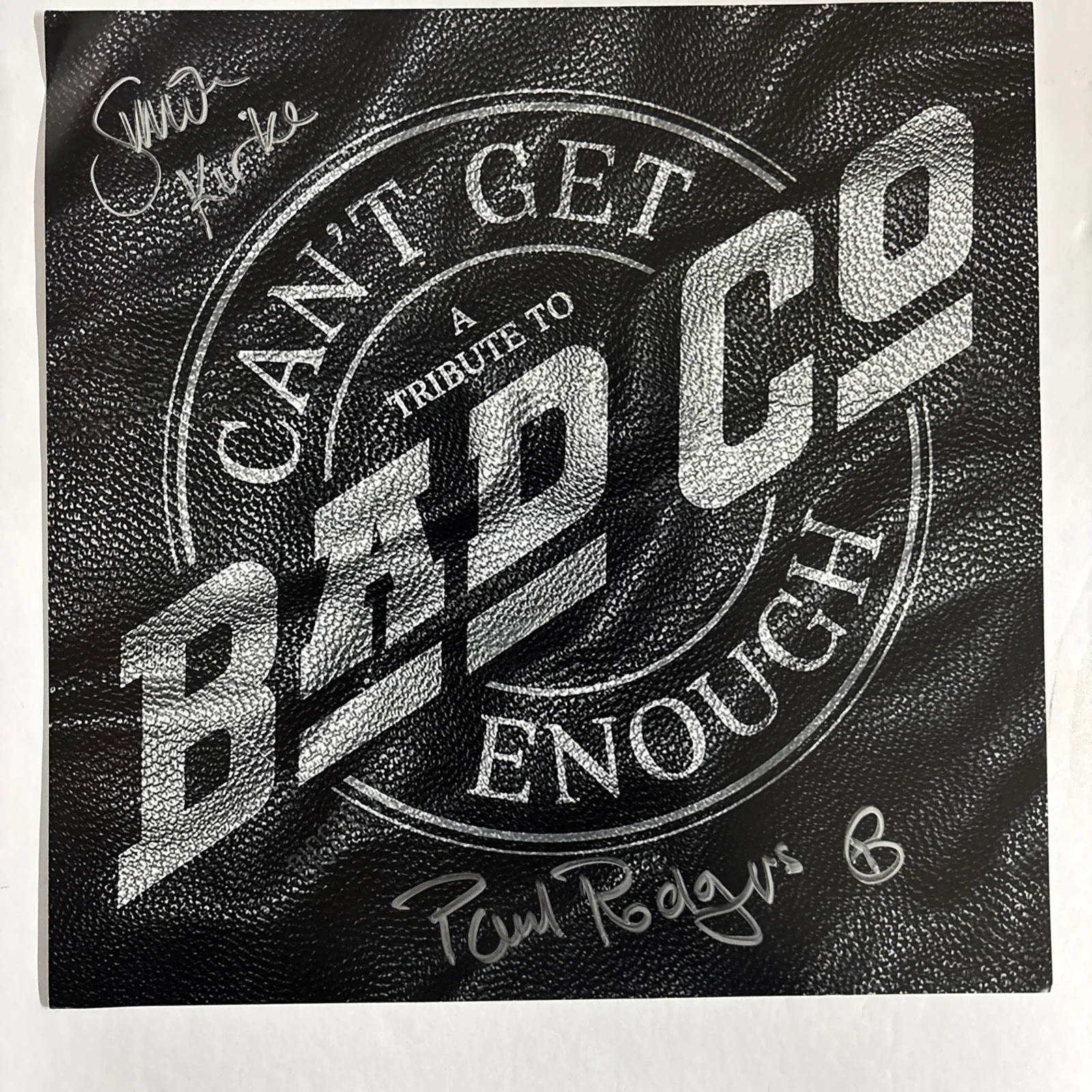 BAD COMPANY Can’t Get Enough Limited Ed. Silver Vinyl W/ Signed Insert In Hand, изображение 3