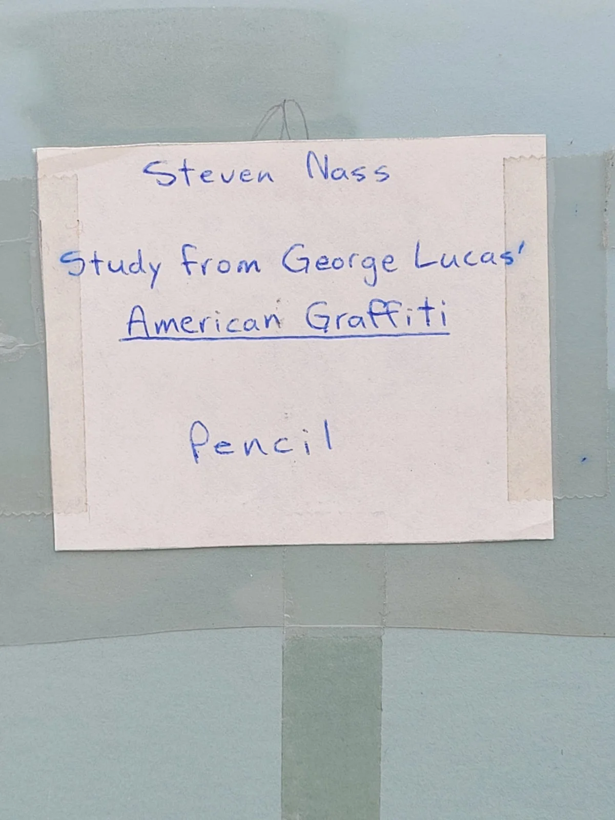 Steven Nass — Original Pencil Drawing Wolfman Jack Dj American Graffiti Signed, image 4