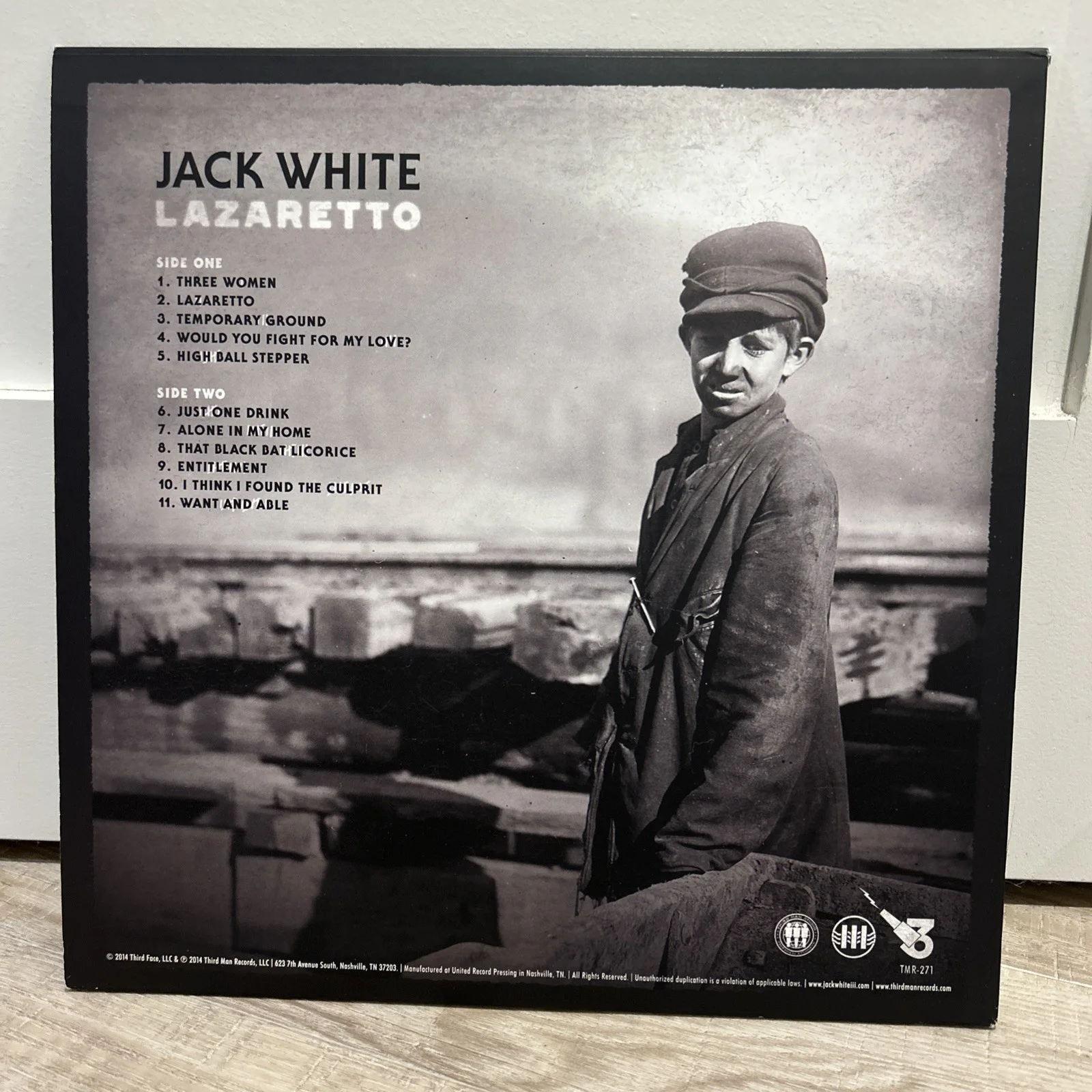 JACK WHITE SIGNED LAZARETTO VINYL RECORD ALBUM *AUTOGRAPHED*, image 3
