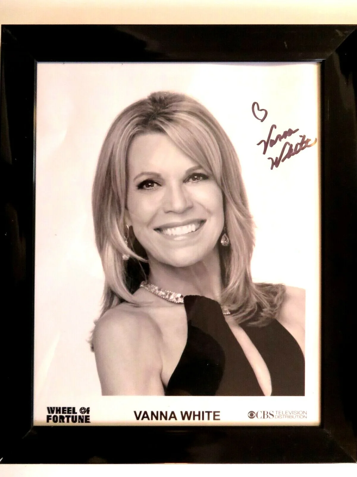 Vanna White Pat Sajak — Vanna White & Pat Sajak 8x10 Signed- Auto Photo CBS Studios-Wheel Of Fortune, изображение 2
