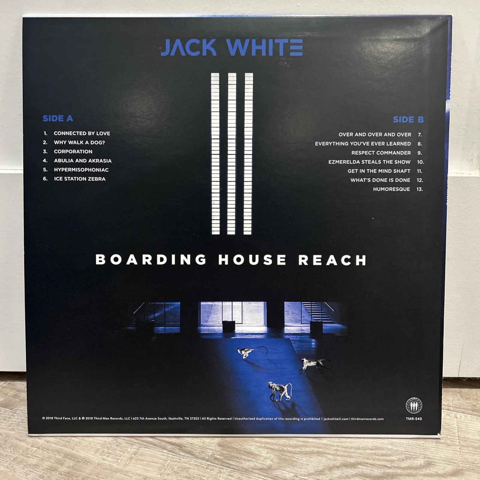 JACK WHITE SIGNED BOARDING HOUSE REACH VINYL RECORD ALBUM *AUTOGRAPHED*, image 3