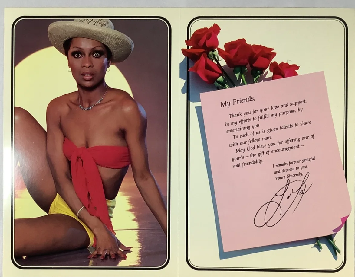 LOLA FALANA SINGER ENTERTAINER IN PERSON SIGNED AUTOGRAPH PHOTO 8 x 10 COA, изображение 2