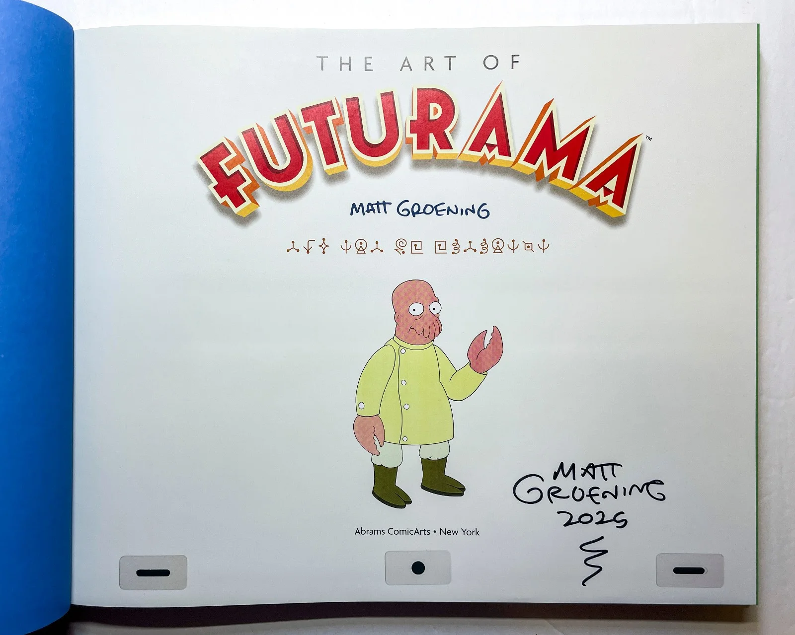Matt Groening — SIGNED AUTOGRAPHED Matt Groening THE ART OF FUTURAMA HC 1st Ed Book Simpsons JSA, изображение 2