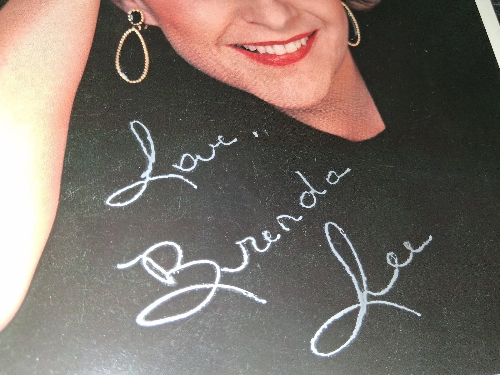 SINGER BRENDA LEE SIGNED 8x10 AUTOGRAPHED COLOR PHOTO ROCKIN AROUND XMAS TREE, image 4