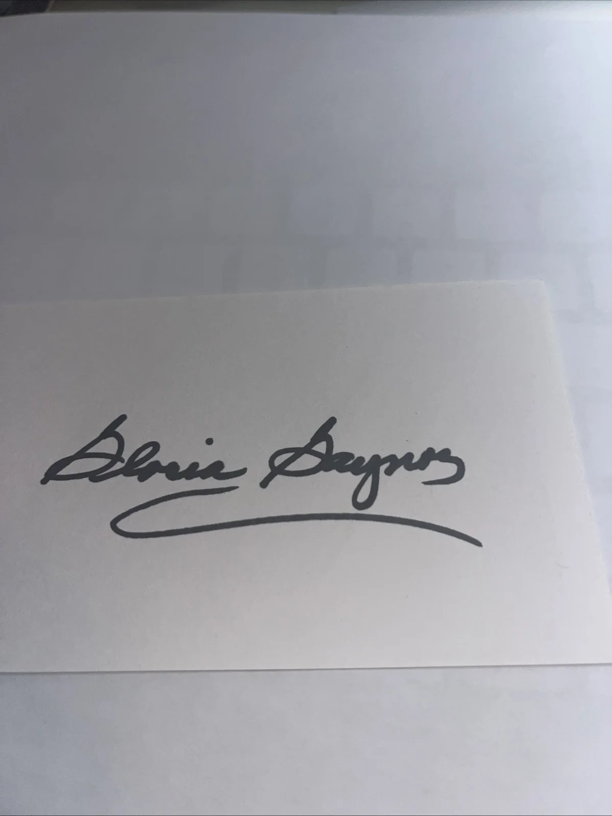 Gloria Gaynor — Gloria Gaynor Signed Auto 3x5 Index Card I Will Survive- Disco Legend