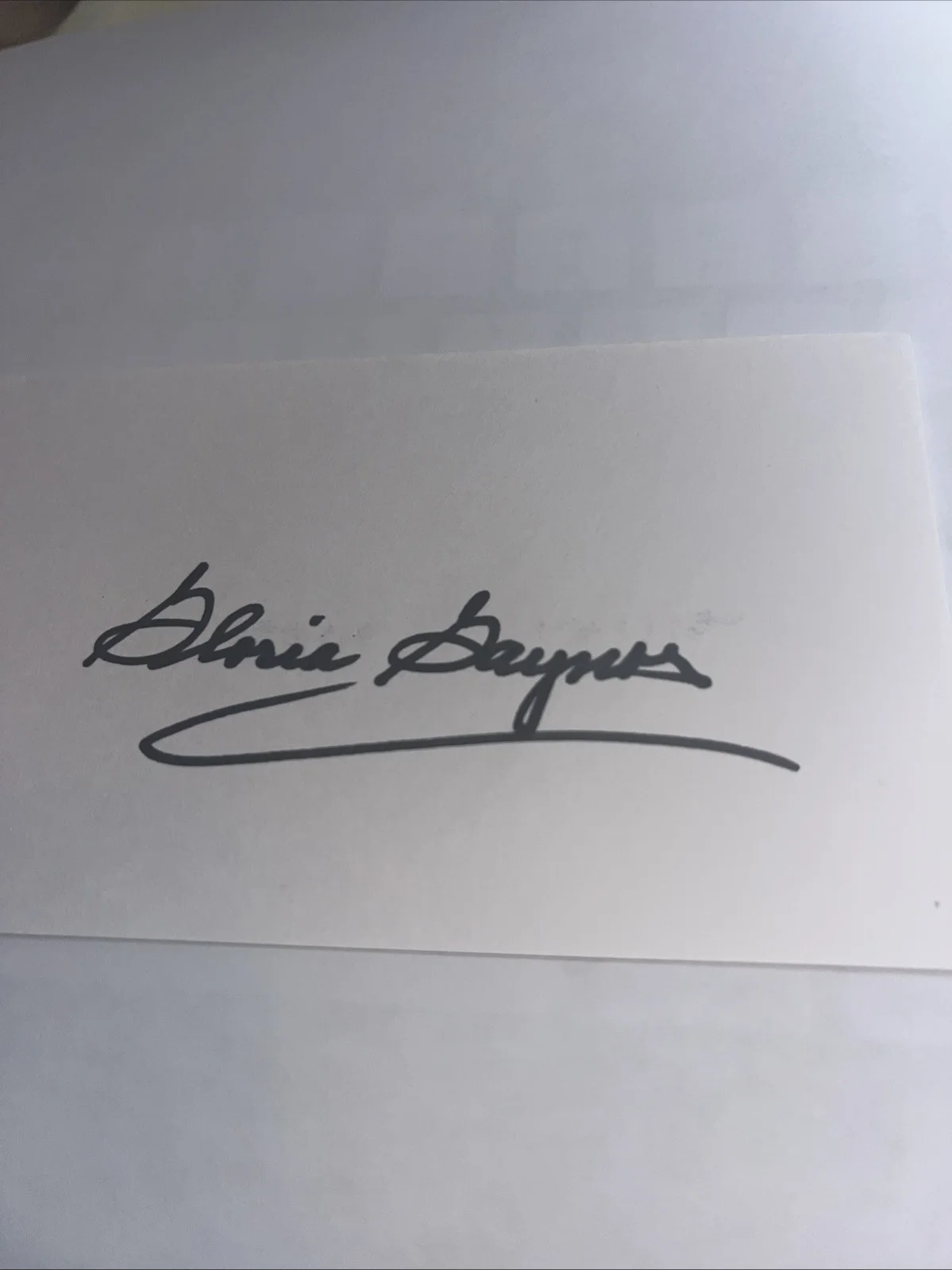 Gloria Gaynor — Gloria Gaynor Signed Auto 3x5 Index Card I Will Survive- Disco Legend