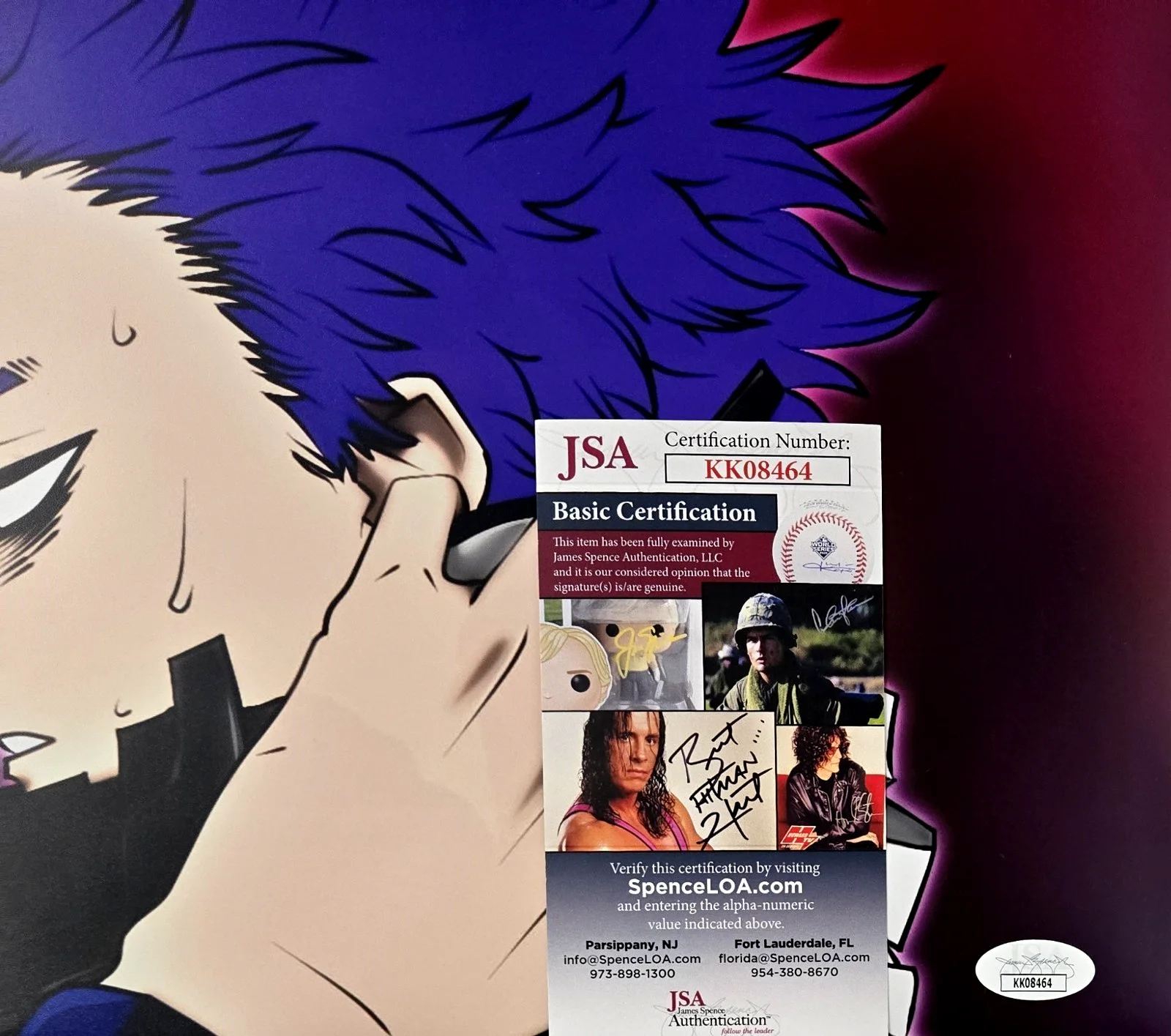 JARROD GREENE — Jarrod Greene Signed Photo Hitoshi Shinso My Hero Academia Anime 11x14 JSA 464, изображение 2