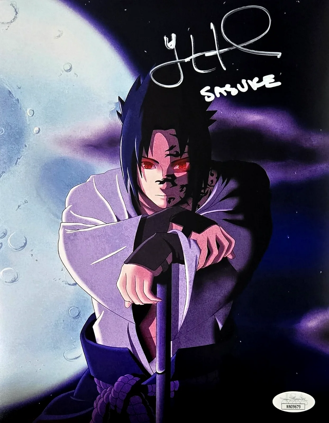 YURI LOWENTHAL — Yuri Lowenthal Signed Photo Sasuke Naruto Anime Autograph 8x10 JSA COA 679